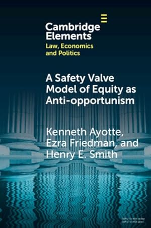 Seller image for Safety Valve Model of Equity As Anti-Opportunism for sale by GreatBookPrices