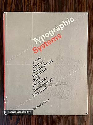 Imagen del vendedor de Typographic Systems of Design: Frameworks for Type Beyond the Grid (Graphic Design Book on Typography Layouts and Fundamentals) a la venta por Outer Print