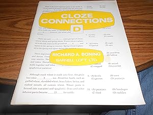 Seller image for cloze connections d for sale by ralph brandeal