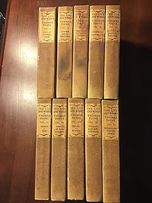 THE LIFE AND WORKS OF THOMAS PAINE (SET OF 10)