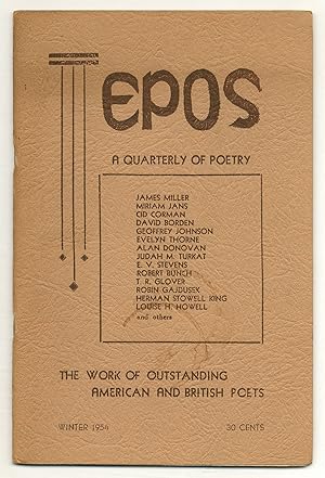 Bild des Verkufers fr Epos: A Quarterly of Poetry - Vol. 6, No. 2, Winter 1954 zum Verkauf von Between the Covers-Rare Books, Inc. ABAA