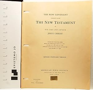 The New Covenant Commonly Called The New Testament of Our Lord and Saviour Jesus Christ (wide-mar...