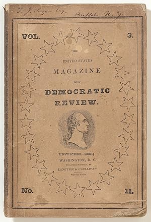 Bild des Verkufers fr The United States Magazine and Democratic Review: November, 1838 zum Verkauf von Between the Covers-Rare Books, Inc. ABAA