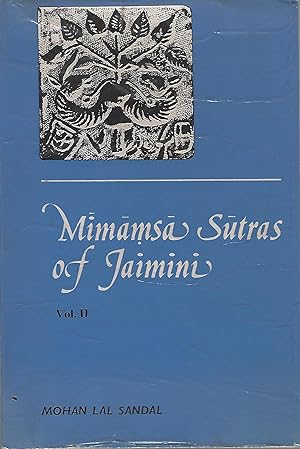 Seller image for Mimamsa Sutras of Jaimini Vol II for sale by Eve's Book Garden