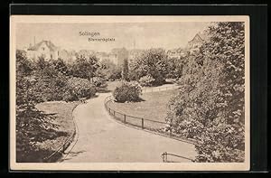 Bild des Verkufers fr Ansichtskarte Solingen, Bismarckplatz zum Verkauf von Bartko-Reher
