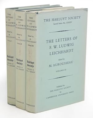 Image du vendeur pour The letters of F. W. Ludwig Leichhardt. mis en vente par Andrew Isles Natural History Books