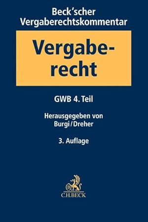 Seller image for Beck'scher Vergaberechtskommentar Band 1: Gesetz gegen Wettbewerbsbeschrnkungen - GWB - 4. Teil for sale by Studibuch