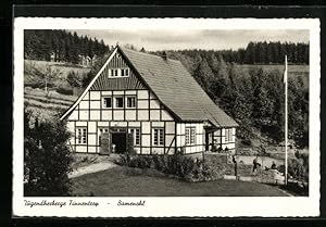 Ansichtskarte Finnentrop-Bamenohl, Blick auf die Jugendherberge