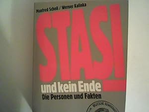 Bild des Verkufers fr Stasi und kein Ende zum Verkauf von ANTIQUARIAT FRDEBUCH Inh.Michael Simon