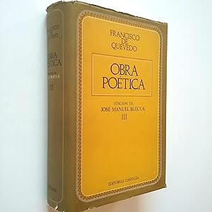 Image du vendeur pour Obra potica. Tomo III mis en vente par MAUTALOS LIBRERA