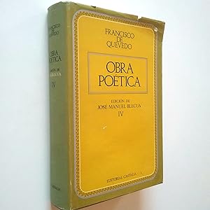 Image du vendeur pour Obra potica. Tomo IV. Teatro y traducciones poticas mis en vente par MAUTALOS LIBRERA