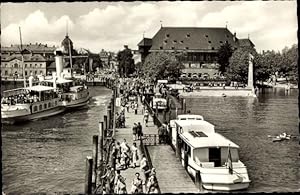 Bild des Verkufers fr Ansichtskarte / Postkarte Konstanz am Bodensee, Hafen, Konzil zum Verkauf von akpool GmbH