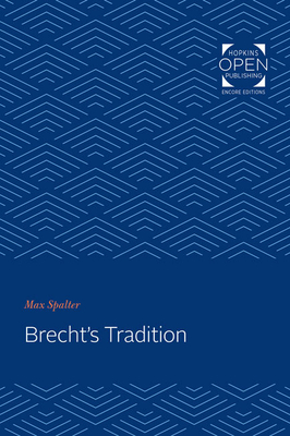 Seller image for Brecht's Tradition (Paperback or Softback) for sale by BargainBookStores