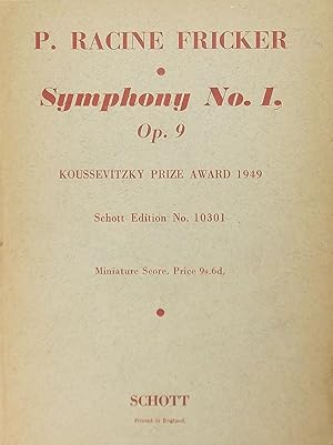 Symphony No.1, Op.9, Miniature Score