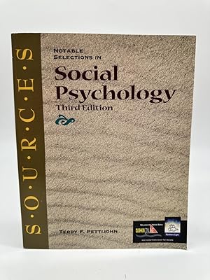 Seller image for Notable Selections in Social Psychology for sale by Dean Family Enterprise