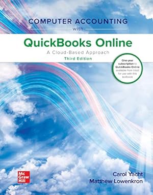Seller image for Computer Accounting with QuickBooks Online: A Cloud Based Approach for sale by Books for Life