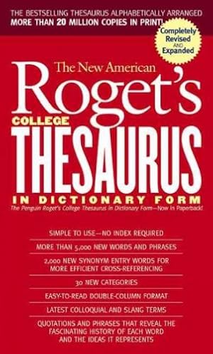 Image du vendeur pour [New American Roget's College Thesaurus in Dictionary Form (Revised and Updated)] [Author: Morehead, Philip D] [July, 2002] mis en vente par -OnTimeBooks-