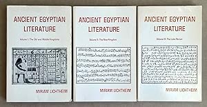 Imagen del vendedor de Ancient Egyptian literature. Volumes I, II & III (complete set) a la venta por Meretseger Books