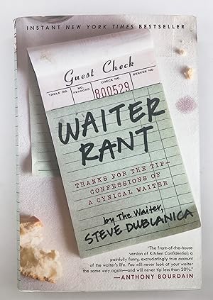 Imagen del vendedor de Waiter Rant a la venta por The Curated Bookshelf