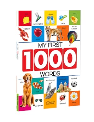 Image du vendeur pour My First 1000 Words: Early Learning Picture Book to Learn Alphabet, Numbers, Shapes and Colours, Transport, Birds and Animals, Professions, (Paperback or Softback) mis en vente par BargainBookStores