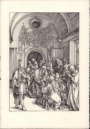 Seller image for Amslerdruck auf Bütten. Dürer. 1510. Beschneidung des Herrn. Aus dem Bilderzyklus "Das Marienleben" for sale by ANTIQUARIAT Franke BRUDDENBOOKS