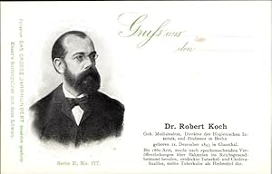 Ansichtskarte / Postkarte Dr. Robert Koch, Geh. Medizinrat, Portrait, Reklame, Esser's Seifenpulv...