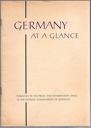 Seller image for Germany at a Glance for sale by Michael Moons Bookshop, PBFA