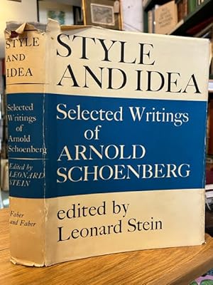 Bild des Verkufers fr Style and idea: Selected Writings of Arnold Schoenberg zum Verkauf von Foster Books - Stephen Foster - ABA, ILAB, & PBFA