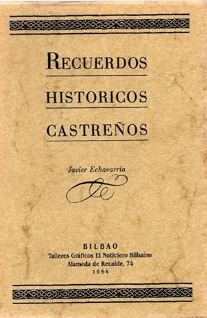 Imagen del vendedor de Recuerdos histricos castreos . a la venta por Librera Astarloa