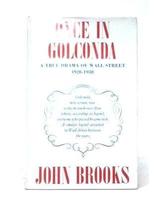 Immagine del venditore per Once in Golconda: A True Drama of Wall Street, 1920-38 venduto da World of Rare Books