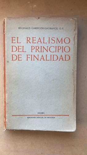 Image du vendeur pour El realismo del principio de finalidad mis en vente par International Book Hunting