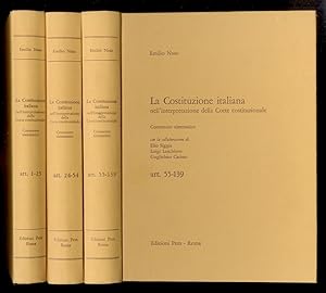 Seller image for La Costituzione italiana nell'interpretazione della Corte Costituzionale. Commento sistematico con la collaborazione di Elio Siggia, Luigi Loschiavo, Guglielmo Caristo. for sale by Libreria Oreste Gozzini snc