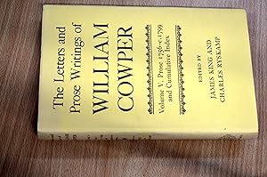 Immagine del venditore per The Letters and Prose Writings of William Cowper: Volume 5: Prose 1756-1798 and Cumulative Index venduto da HALCYON BOOKS