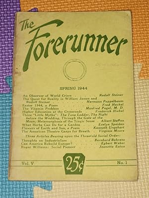 The Forerunner, Spring 1944, Vol. V, No.1