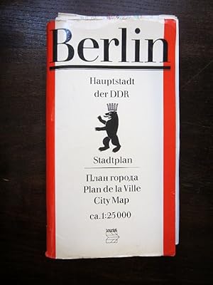 Berlin Hauptstadt der DDR Stadtplan 1:25000