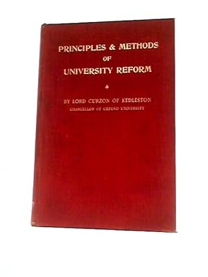 Bild des Verkufers fr Principles and Methods of University Reform. zum Verkauf von World of Rare Books