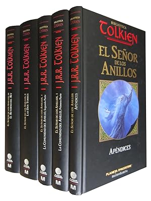 Imagen del vendedor de EL SEÑOR DE LOS ANILLOS I, II y III y APÉNDICES Edición INTEGRA en 5 TOMOS a la venta por Libreria Rosela