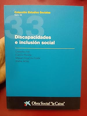 Seller image for Discapacidades e inclusin social for sale by Librera Eleutheria