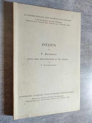 Image du vendeur pour INEDITS. Avec une introduction et des notes par J. Vanderlinden. mis en vente par Librairie Pique-Puces