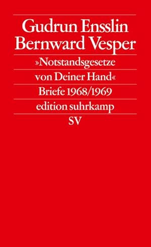 Bild des Verkufers fr Notstandsgesetze von Deiner Hand : Briefe 1968/69 zum Verkauf von AHA-BUCH GmbH