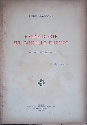 Pagine d'arte sul fanciullo ellenico