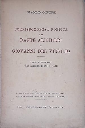 Corrispondenza poetica fra Dante Alighieri e Giovanni Del Virgilio
