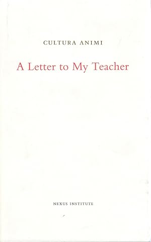 Seller image for A Letter to My Teacher for sale by The Haunted Bookshop, LLC