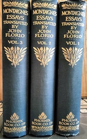 Three-volume Phoenix Book Company Set: The Essayes of Michael Lord of Montaigne (trans. John Florio)