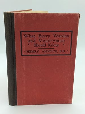 WHAT EVERY WARDEN AND VESTRYMAN SHOULD KNOW