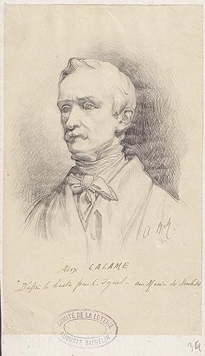 "Alex Calame" - Alexandre Calame (1810-1864) Portrait