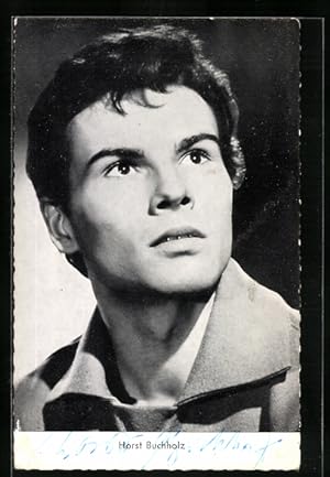 Ansichtskarte Schauspieler Horst Buchholz im Portrait, Original Autograph