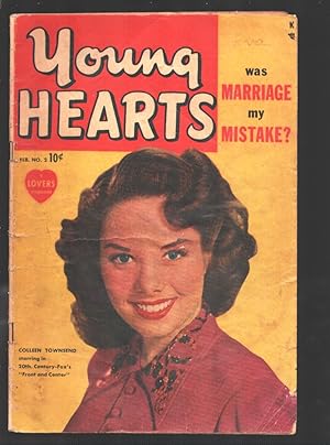 YOUNG HEARTS #2 1950-Colleen Townsend photo cover-'Lover Come Back'-Spicy pre-code poses-G