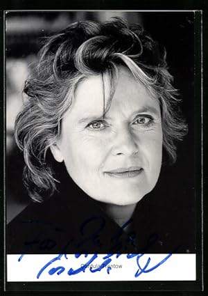 Bild des Verkufers fr Ansichtskarte Schauspielerin Cordula Trantow, mit original Autograph zum Verkauf von Bartko-Reher