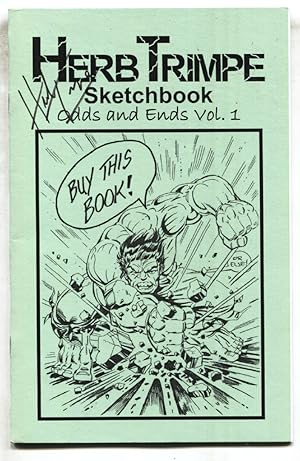 Herb Trimpe Sketchbook-signed on cover-HULK-comic